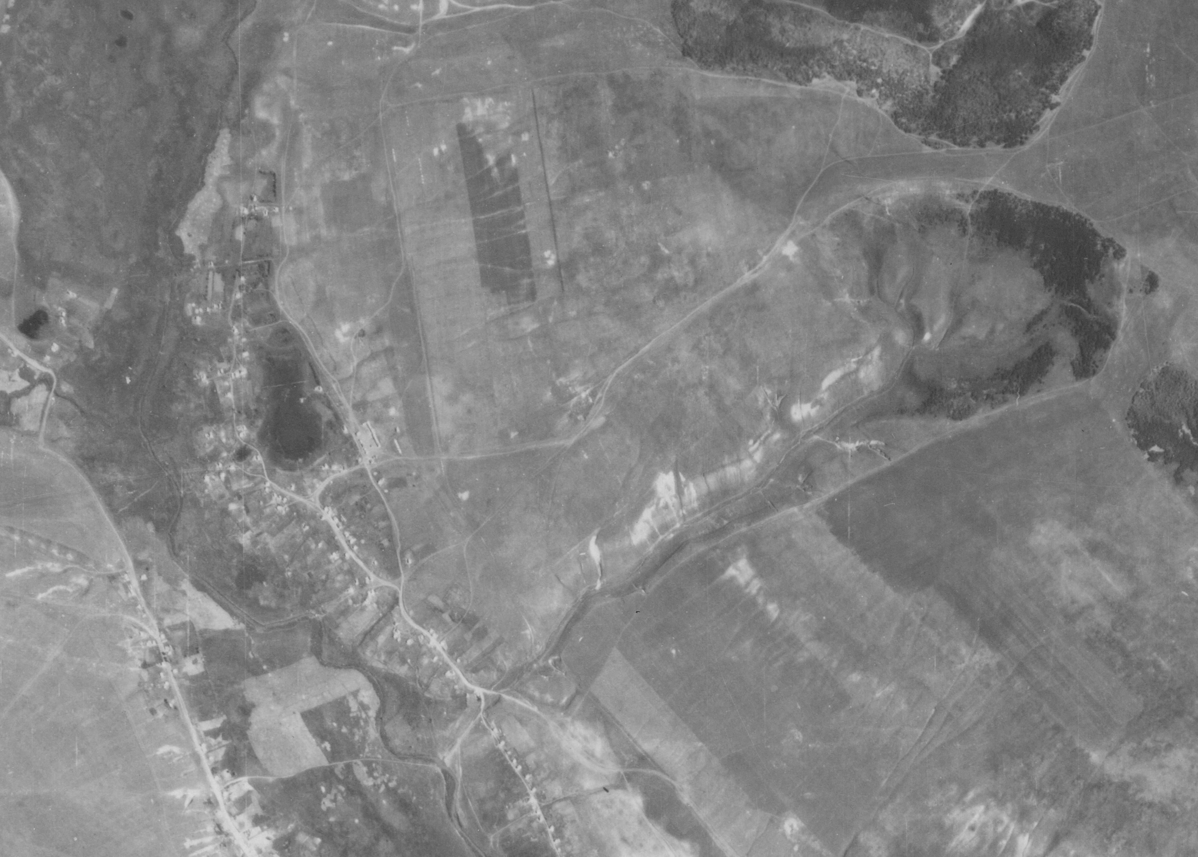 Фрагмент аэрофотоснимка села Бутырки Валуйского района