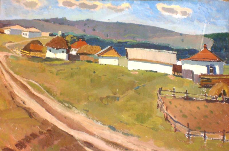 «Село Колосково», Алексей Тюрин. © Валуйский историко-художественный музей, 2020